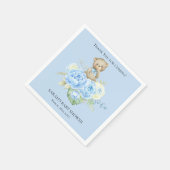 Blue Beer Boy Thema | Baby shower Napkins Servet (Hoek)