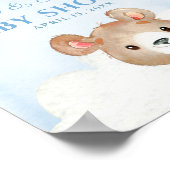 Blue Beer Boy's Baby shower Welcome Sign Poster (Hoek)