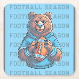 Blue Beer Custom Football Kartonnen Onderzetters