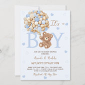 Blue Beer Het is een Boy Baby shower Kaart (Voorkant)