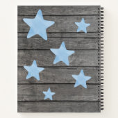 Blue Beer Hues Book Baby shower Rustic Notitieboek (Achterkant)