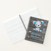 Blue Beer Hues Book Baby shower Rustic Notitieboek (Binnen)