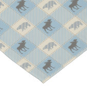 Blue Beer Moose Cabin Patroon Korte Tafelloper (Hoek)