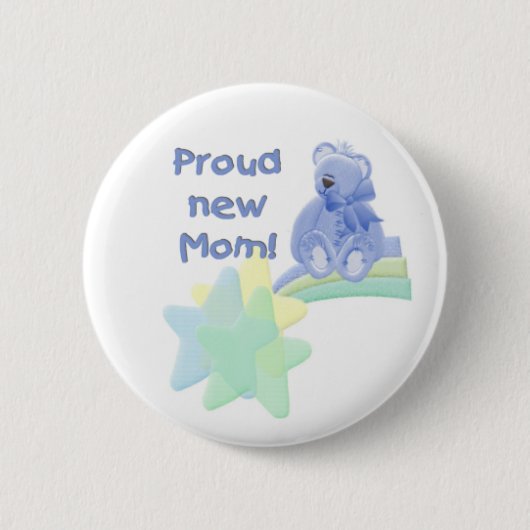 Blue Beer Proud New Mam Ronde Button 5,7 Cm (Voorkant)