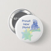 Blue Beer Proud New Mam Ronde Button 5,7 Cm (Voorkant /achterkant)
