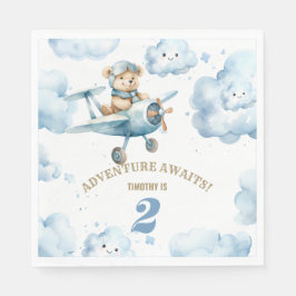 Blue Beer'S Birthday Bonanza: Vliegen naar Jaar 2 Servet