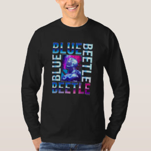 Blue Beetle doordachte kant Uitzicht Neon City Ret T-shirt