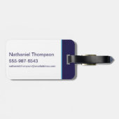 Blue Beetle Retrowave City zonsondergang Bagagelabel (Achterkant horizontaal)