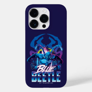 Blue Beetle Retrowave City zonsondergang Case-Mate iPhone 14 Pro Hoesje