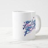 Blue Beetle Retrowave City zonsondergang Grote Koffiekop (Voorkant rechts)