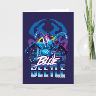 Blue Beetle Retrowave City zonsondergang Kaart