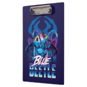 Blue Beetle Retrowave City zonsondergang Klembord (Links)