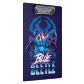 Blue Beetle Retrowave City zonsondergang Klembord (Rechts)