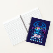 Blue Beetle Retrowave City zonsondergang Notitieboek (Binnen)