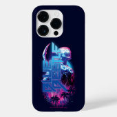 Blue Beetle Retrowave Stadslampjes Case-Mate iPhone Case (Achterkant)