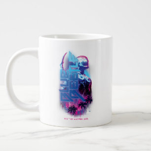 Blue Beetle Retrowave Stadslampjes Grote Koffiekop