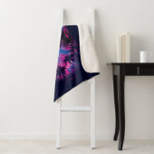 Blue Beetle Retrowave Stadslampjes Sherpa Deken (In situ)