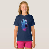 Blue Beetle Retrowave Stadslampjes T-shirt (Voorkant volledig)
