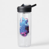 Blue Beetle Retrowave Stadslampjes Waterfles (Links)