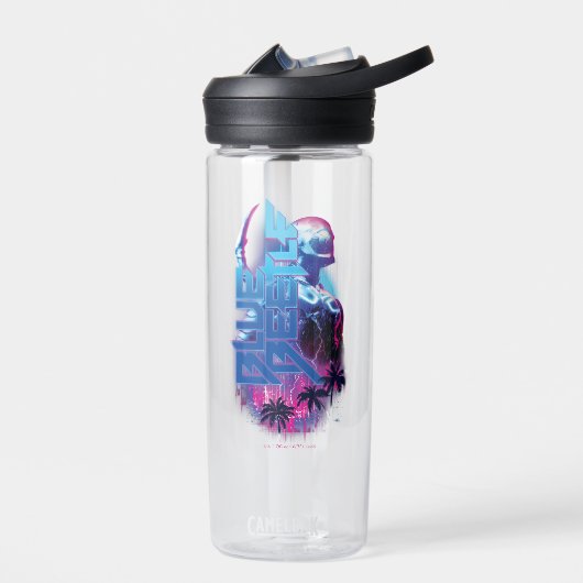 Blue Beetle Retrowave Stadslampjes Waterfles (Links)