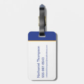 Blue Beetle Scarab Talavera Graphic Bagagelabel (Achterkant verticaal)