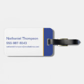 Blue Beetle Scarab Talavera Graphic Bagagelabel (Achterkant horizontaal)