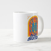 Blue Beetle Scarab Talavera Graphic Grote Koffiekop (Voorkant rechts)