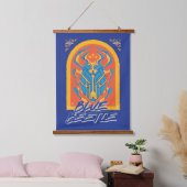 Blue Beetle Scarab Talavera Graphic Hangend Wandkleed (Slaapkamer)