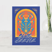 Blue Beetle Scarab Talavera Graphic Kaart (Voorkant)