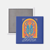 Blue Beetle Scarab Talavera Graphic Magneet (Voorkant / Achterkant)