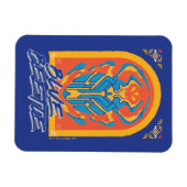 Blue Beetle Scarab Talavera Graphic Magneet (Horizontaal)