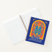 Blue Beetle Scarab Talavera Graphic Notitieboek (Binnen)