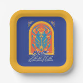Blue Beetle Scarab Talavera Graphic Papieren Bordje (Voorkant)