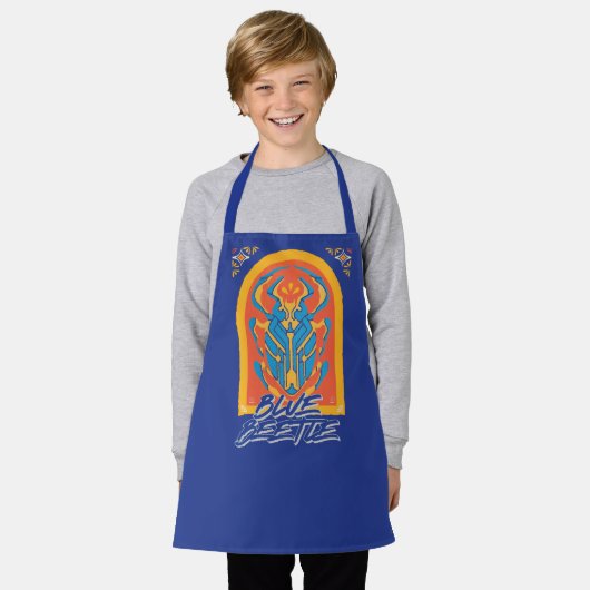 Blue Beetle Scarab Talavera Graphic Schort (Gedragen)