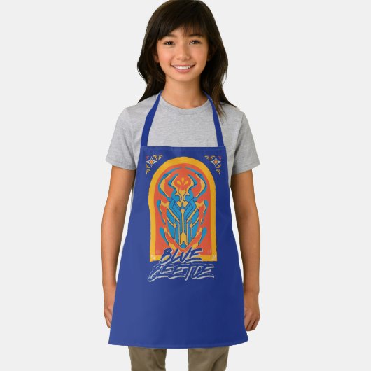 Blue Beetle Scarab Talavera Graphic Schort (Insitu)