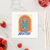 Blue Beetle Scarab Talavera Graphic Servet (Insitu)