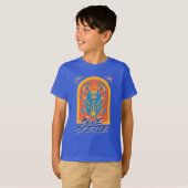 Blue Beetle Scarab Talavera Graphic T-shirt (Voorkant volledig)