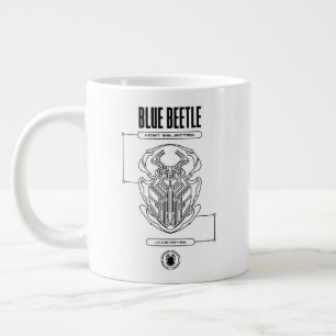 Blue Beetle Scarab Tech Graphic Grote Koffiekop