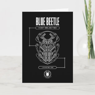 Blue Beetle Scarab Tech Graphic Kaart