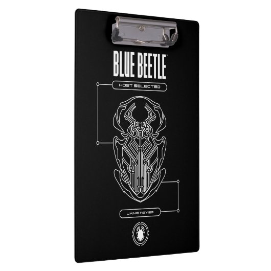 Blue Beetle Scarab Tech Graphic Klembord (Rechts)