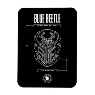 Blue Beetle Scarab Tech Graphic Magneet