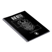 Blue Beetle Scarab Tech Graphic Notitieboek (Rechterzijde)