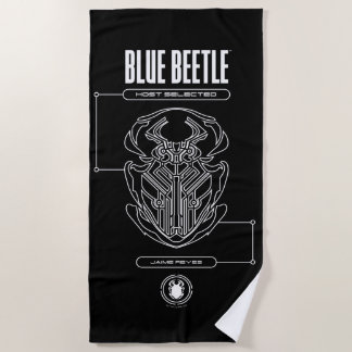 Blue Beetle Scarab Tech Graphic Strandlaken