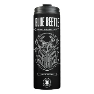 Blue Beetle Scarab Tech Graphic Thermosbeker