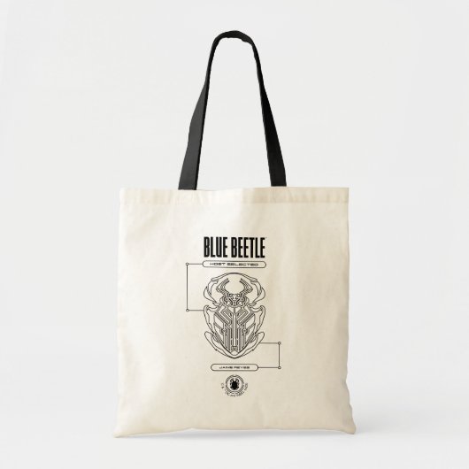 Blue Beetle Scarab Tech Graphic Tote Bag (Voorkant)