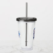 Blue Beetle Scarab Theatrale Poster Acryl Drinkbeker (Rechts)