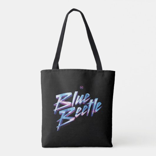 Blue Beetle Scarab Theatrale Poster Tote Bag (Achterkant)
