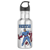 Blue Beetle superheld Waterfles (Voorkant)