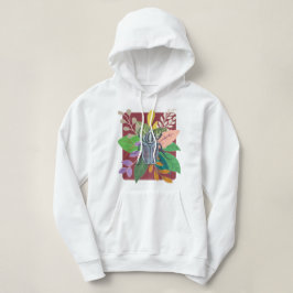 Blue beetle watercolor hoodie