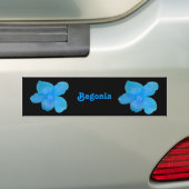 Blue Begonia  Bumpersticker (Op auto)